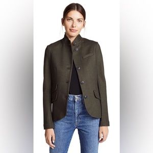 Rag and bone Slade blazer in green, size 6